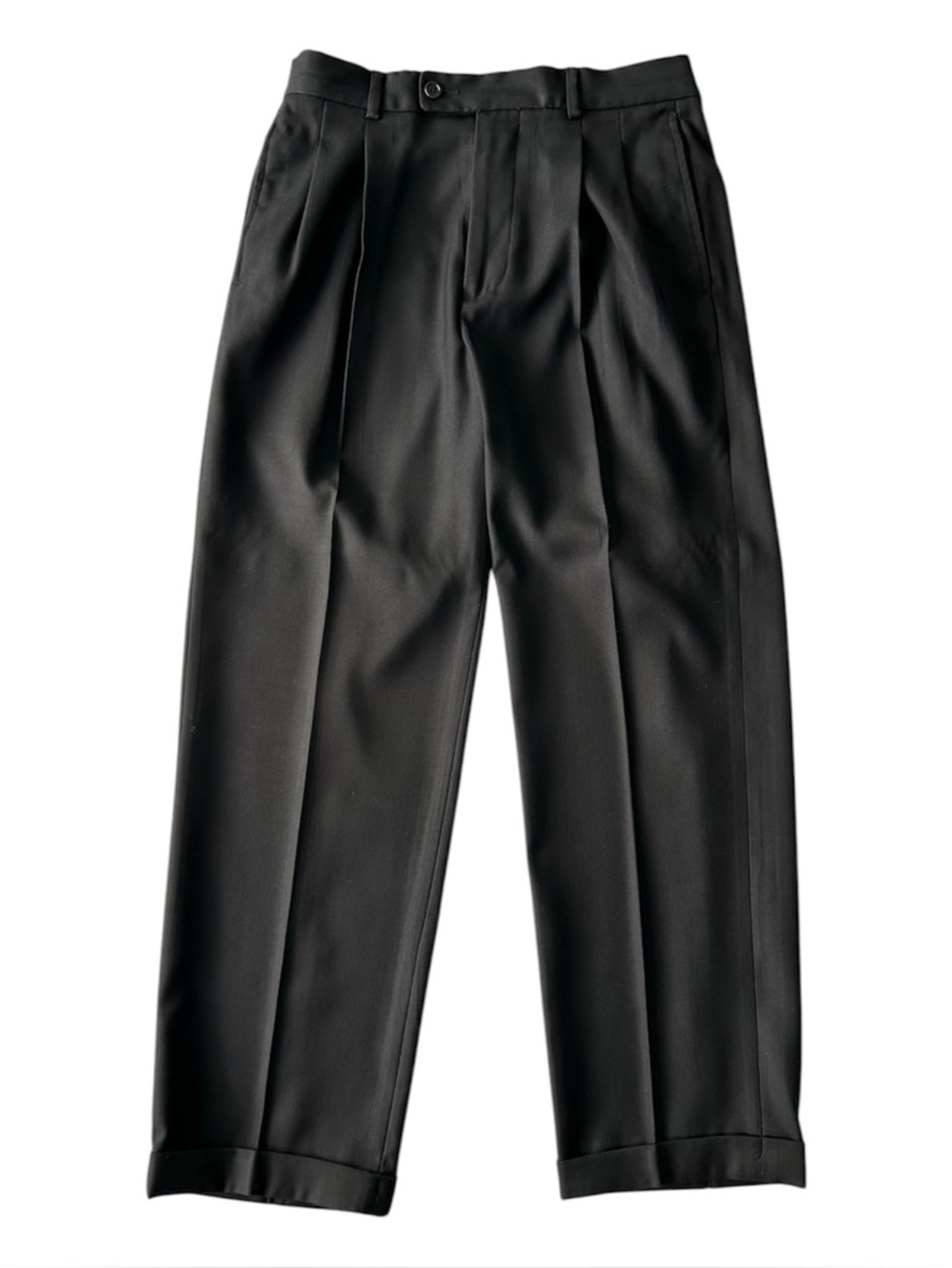 Perry Ellis Men’s Black Cuffed Leg Dress Pants Size 30/30 - NWOT - Picture 8 of 15
